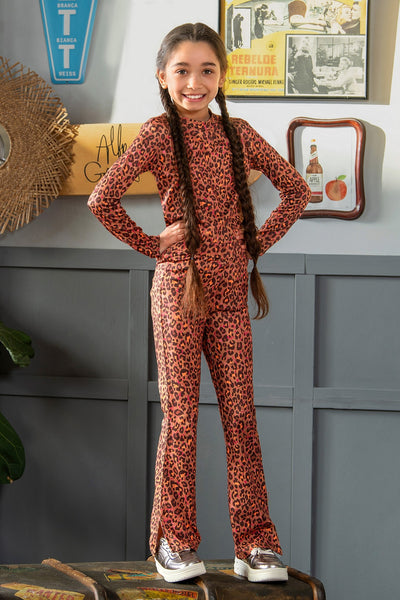 B.Nosy w25 Phoebe B.Nosy girls flared pants leopard texas Y508-5625 961