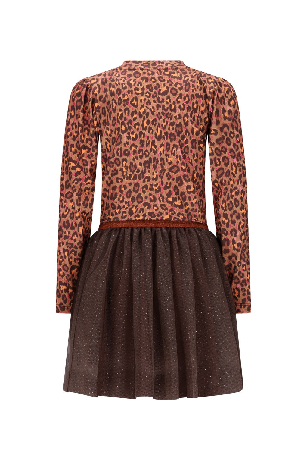 B.Nosy w25 Dina B.Nosy girls dress with mesh skirt leopard texas Y508-5804 961