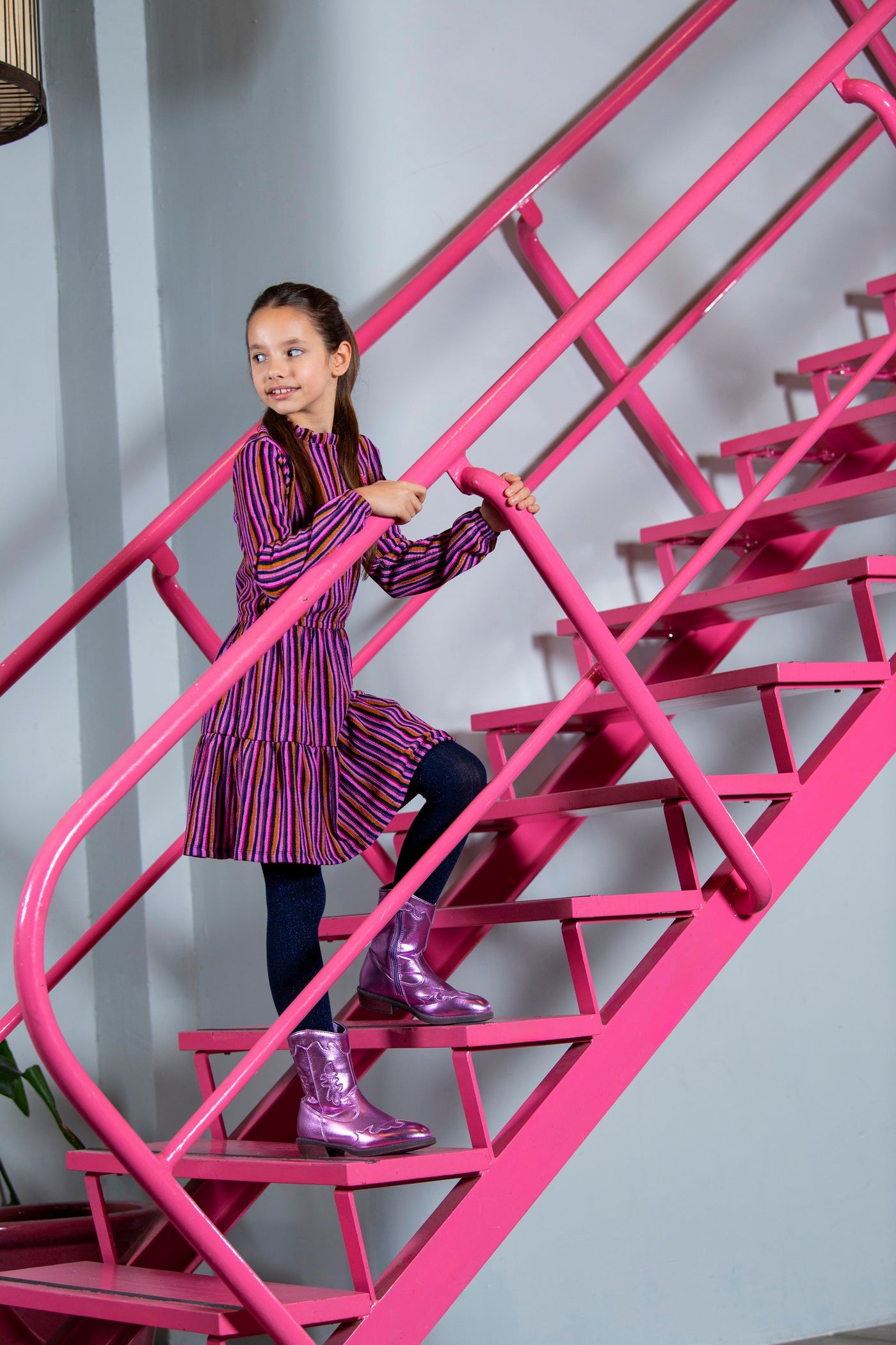 B.Nosy w25 Dalia B.Nosy girls printed dress Electic AO Y508-5832 983