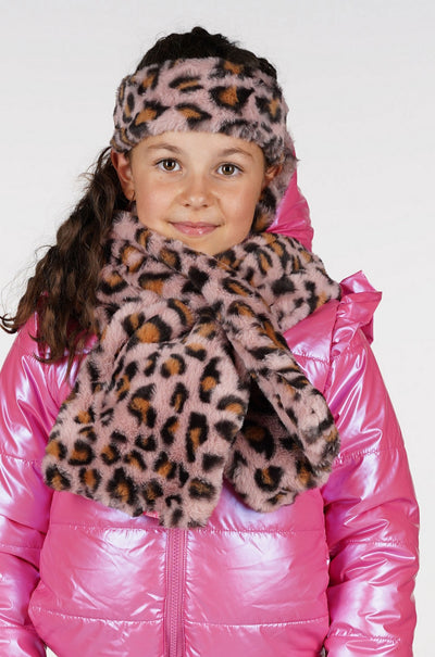 B.Nosy Winterjackets & Acc. w25 Anne B.Bosy girls scarf and headband lt. Pink leo Y508-5910 272