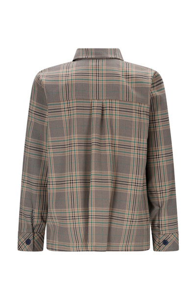 B.Nosy w25 Bas B.Nosy boys checkered shirt Jasper Green Y508-6120 314