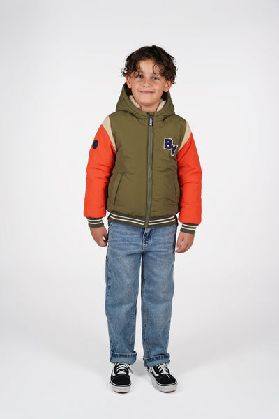 B.Nosy Winterjackets & Acc. w25 Joshua B.Nosy boys jacket Militairy green Y508-6213 320