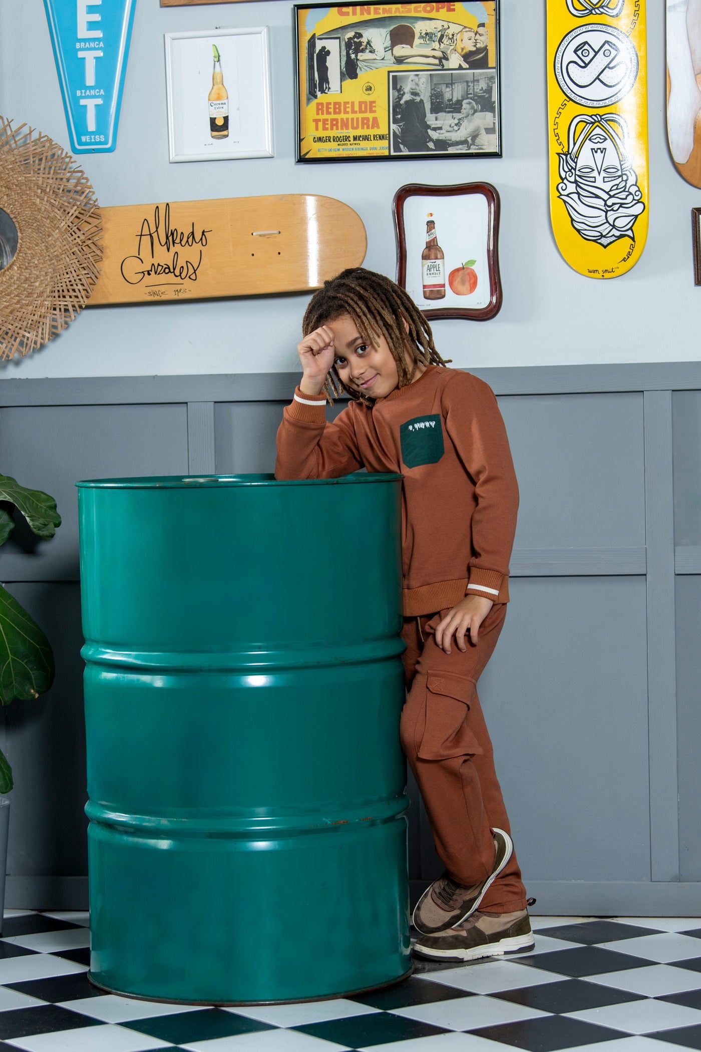 B.Nosy w25 Sven B.Nosy boys melange sweater Bisque Y508-6329 579