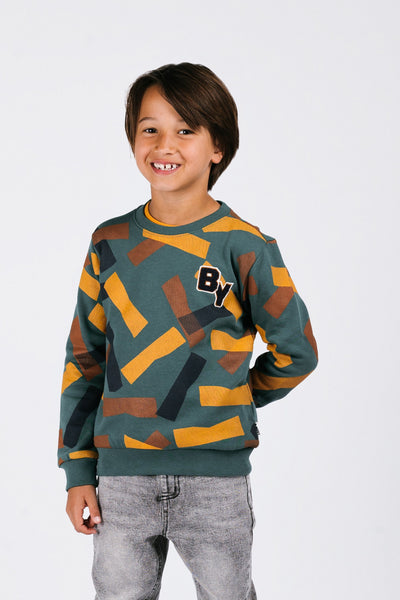 B.Nosy w25 Scott B.Nosy boys printer sweater GREEN TAPES Y508-6340 904