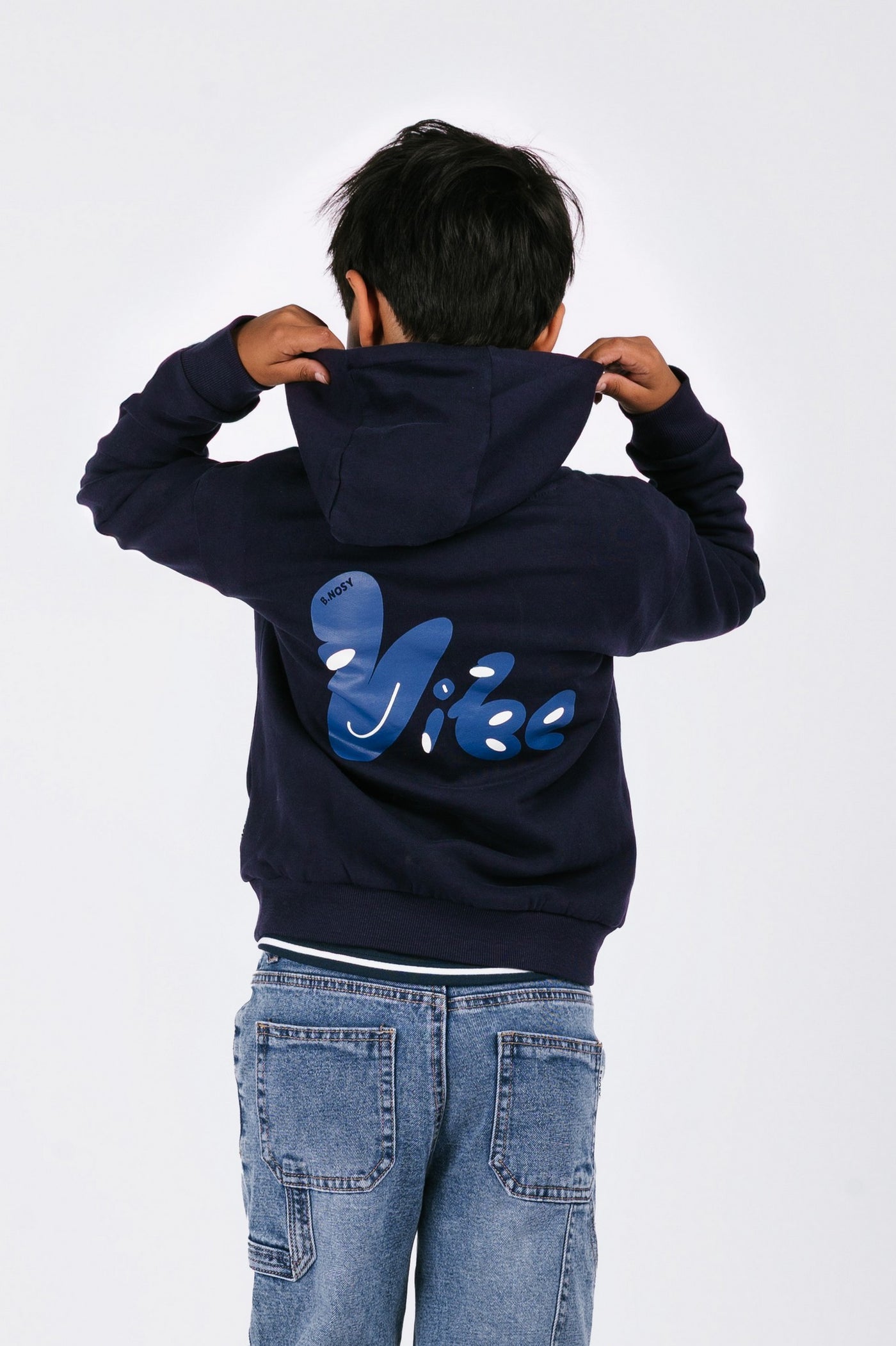 B.Nosy w25 Sep B.Nosy boys hoodie Navy Y508-6350 190