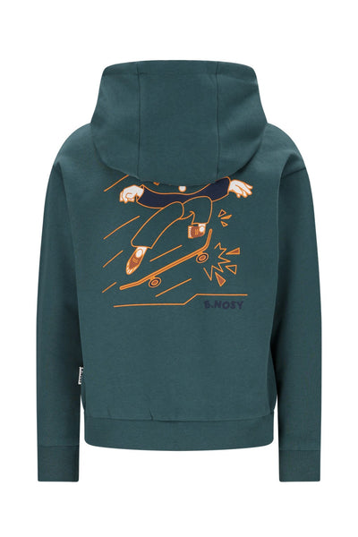 B.Nosy w25 Sep B.Nosy boys hoodie Jasper Green Y508-6350 314