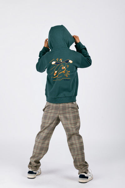 B.Nosy w25 Sep B.Nosy boys hoodie Jasper Green Y508-6350 314
