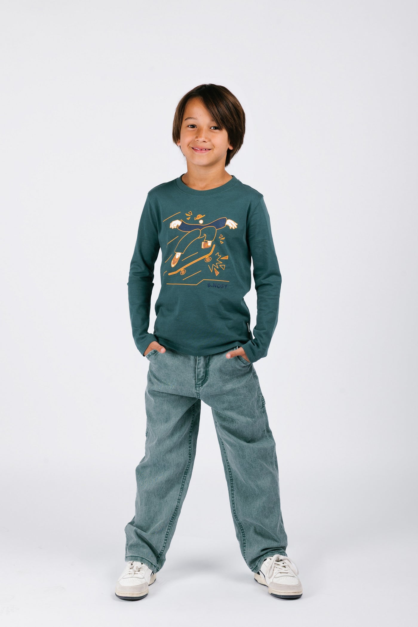 B.Nosy w25 Trevor B.Nosy boys long sleeve Jasper Green Y508-6420 314