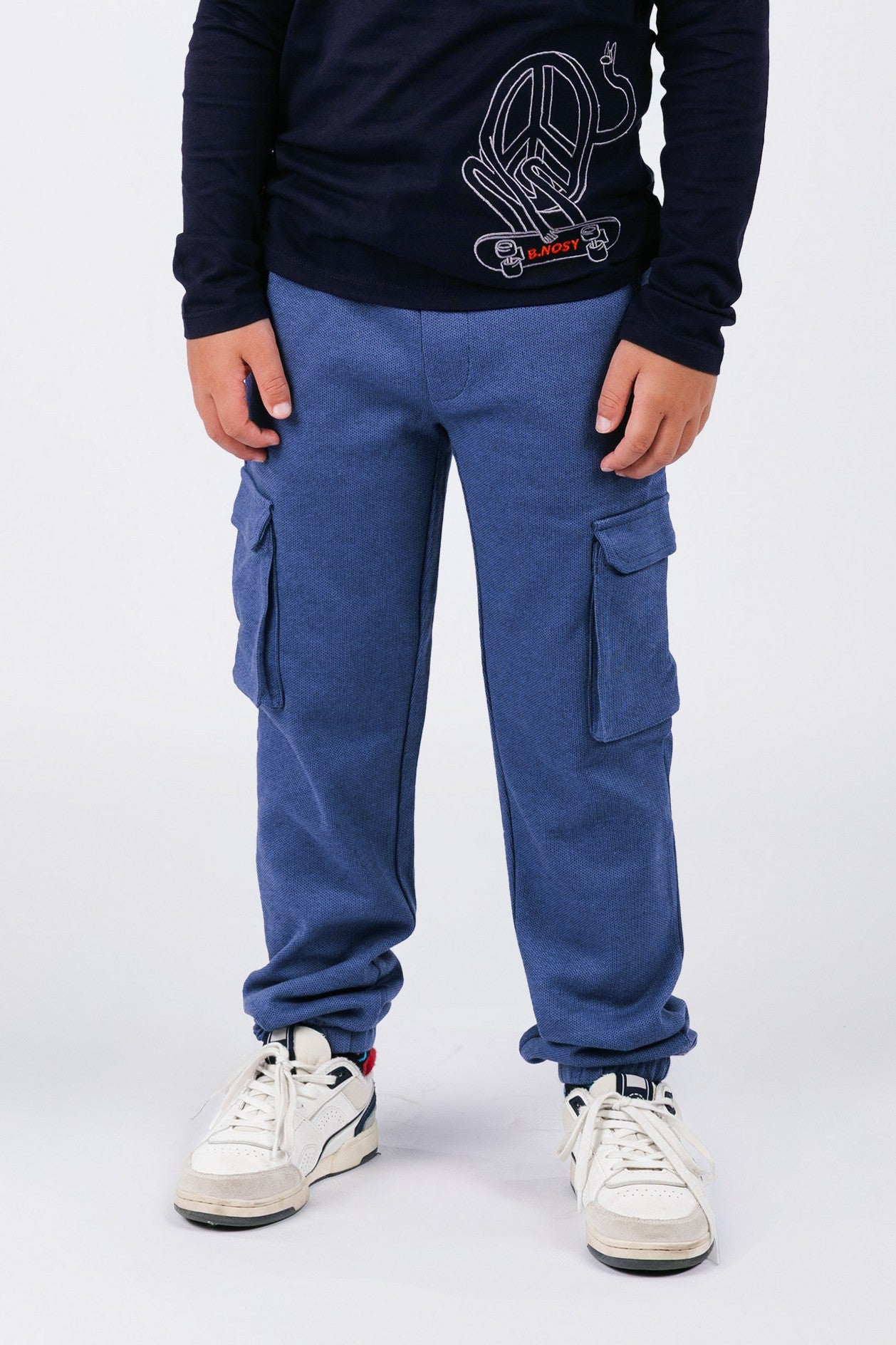 B.Nosy w25 Peter B.Nosy boys cargo sweat pants Bisque Y508-6652 579