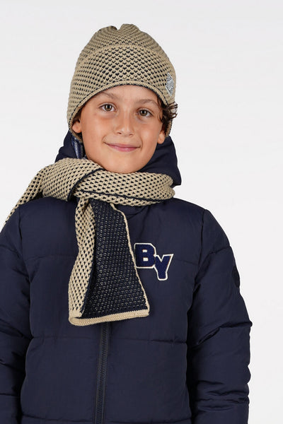 B.Nosy Winterjackets & Acc. w25 Adrian B.Nosy boys hat and scarf Navy Y508-6912 190