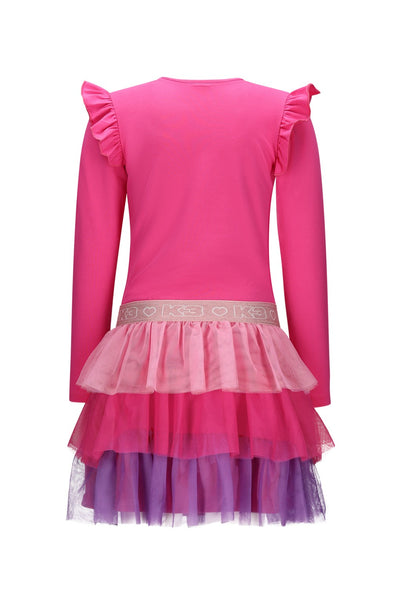 B.Nosy K3 w25 K3 B.Nosy girls dress 3-layer mesh skirt Phlox Pink Y510-5822 295