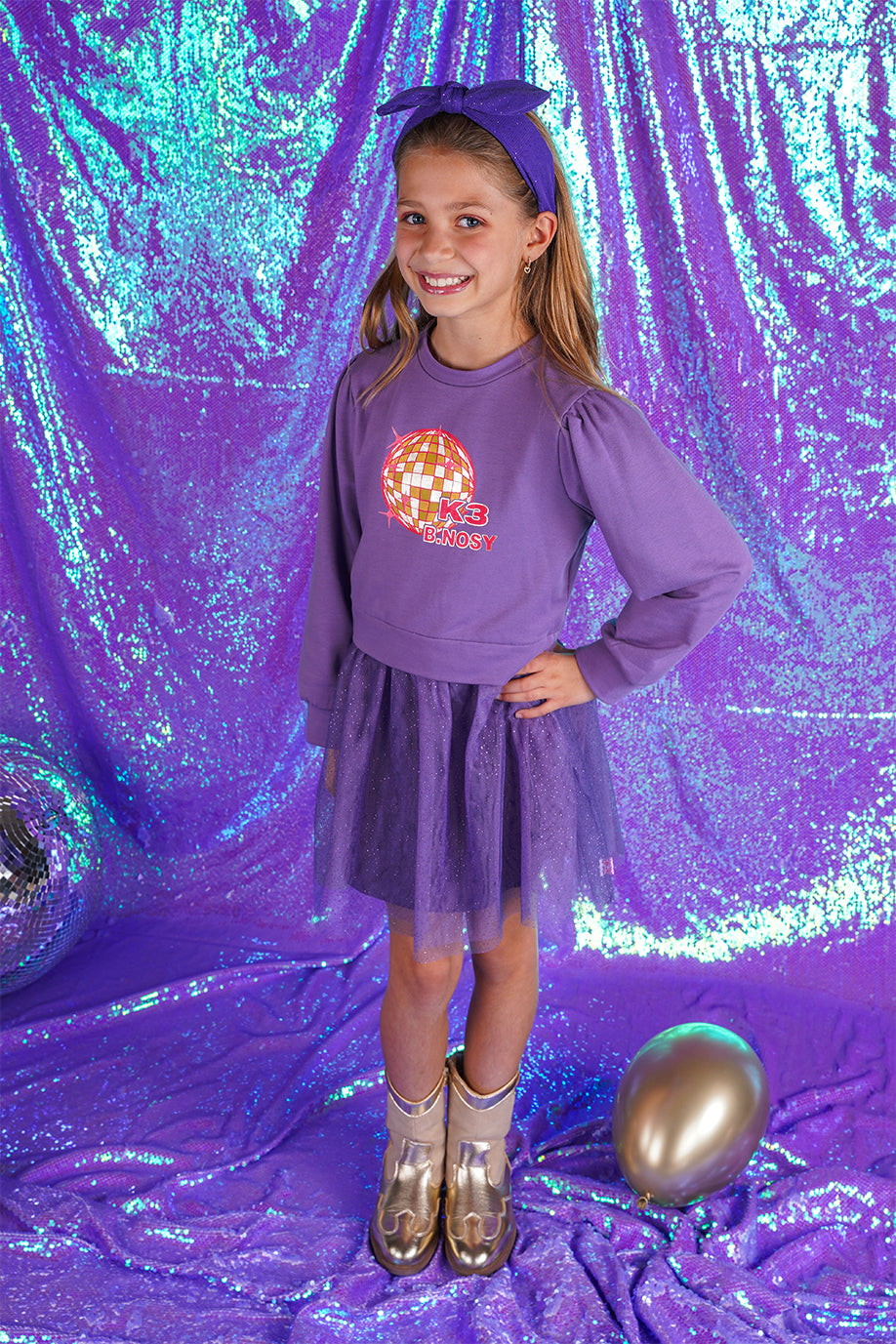 B.Nosy K3 w25 K3 Ava B.Nosy girls sequince hairband Fuchsia pink Y510-5902 281