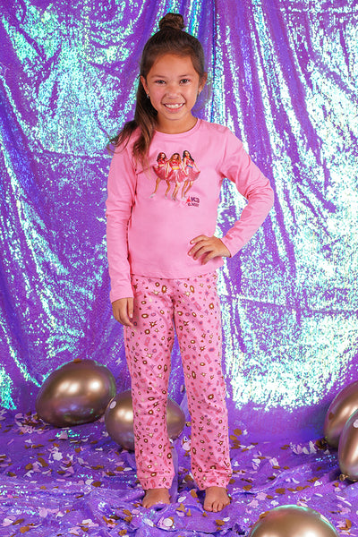 B.Nosy K3 w25 K3 Zoe B.Nosy girls pajama Fuchsia pink Y510-5905 281