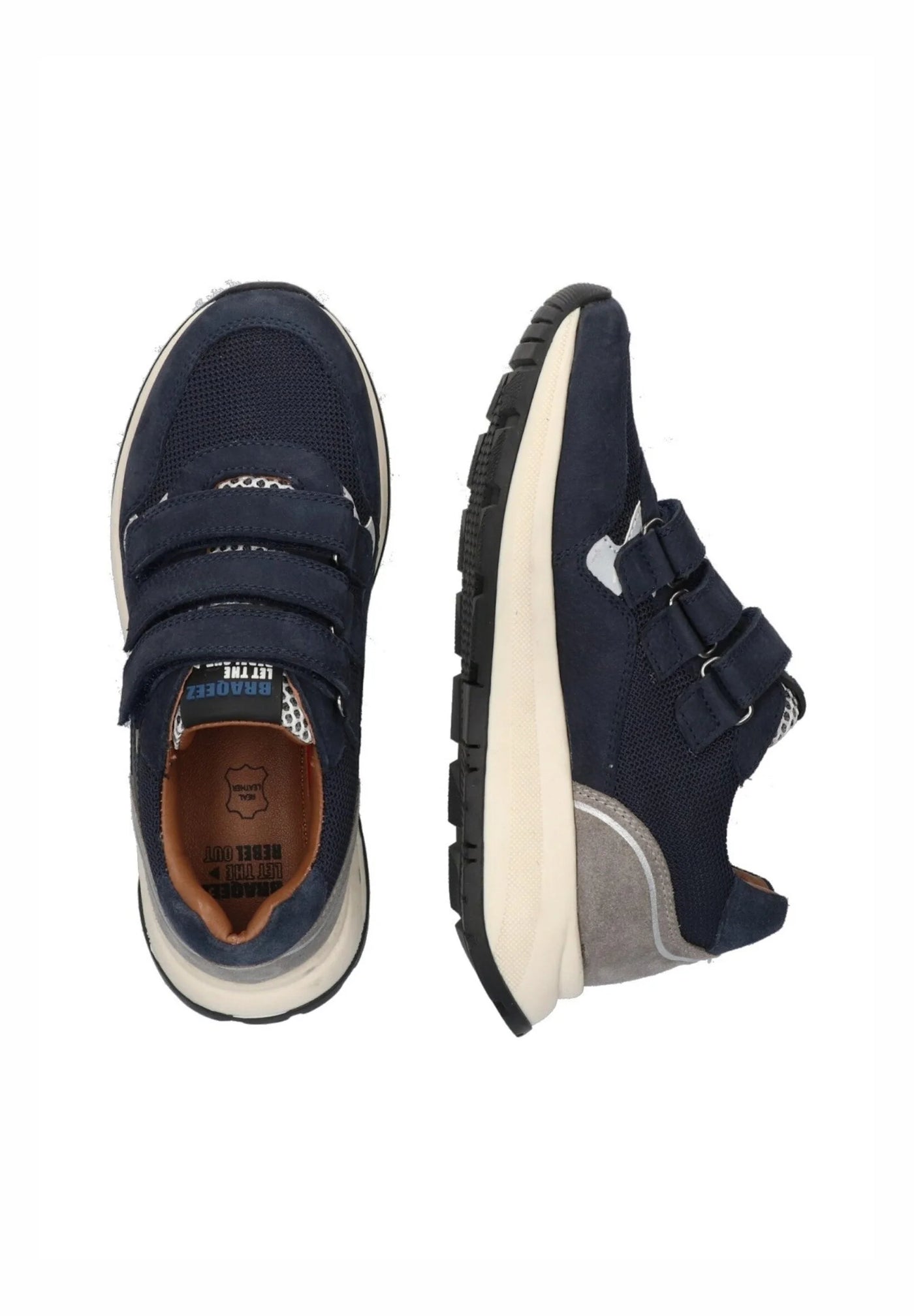 Braqeez W25 FYGO FLASH - Sneakers laag - blauw grijs 425972-420