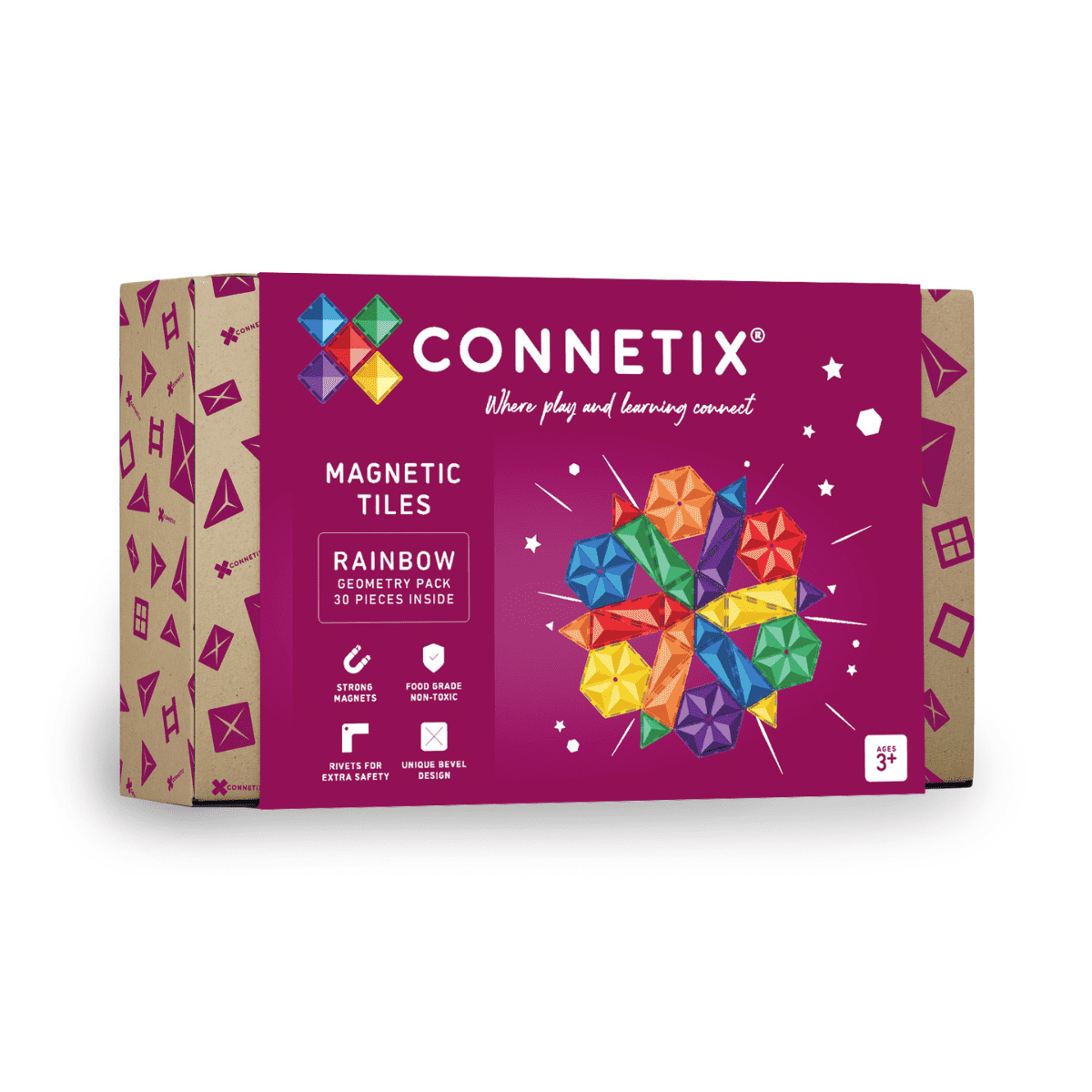 Connetix Rainbow Geometry Pack 30 pc CT-R-00030 GE