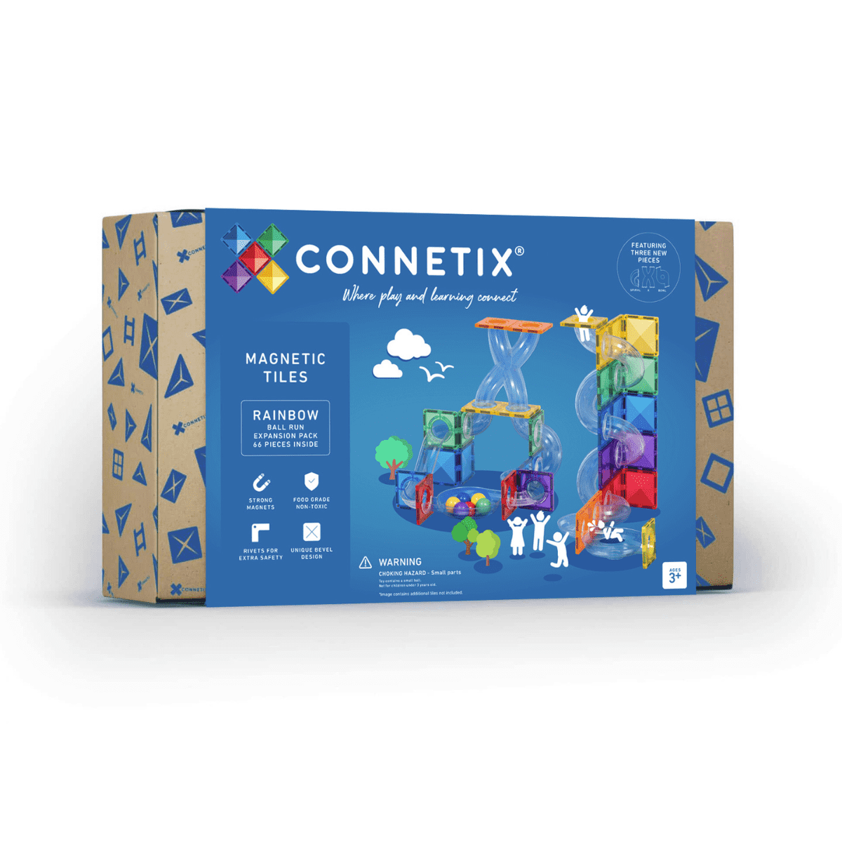 Connetix Rainbow Ball Run Expansion Pack 66 pc CT-R-00066-BR