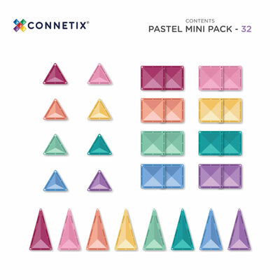 Connetix Pastel Mini Pack 32 pc CT-p-00032-mi