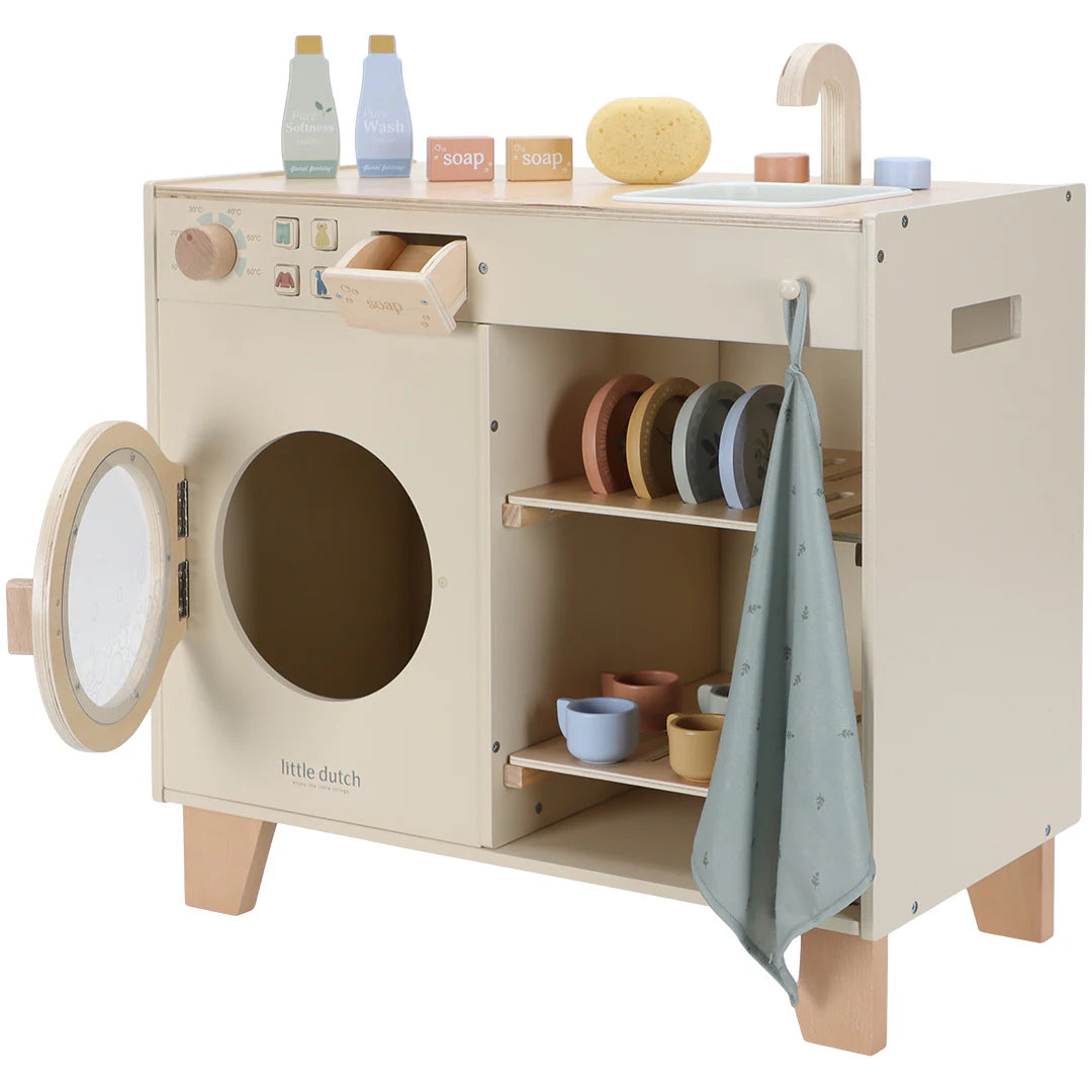 Little Dutch Houten Wasmachine met Spoeleiland LD2497