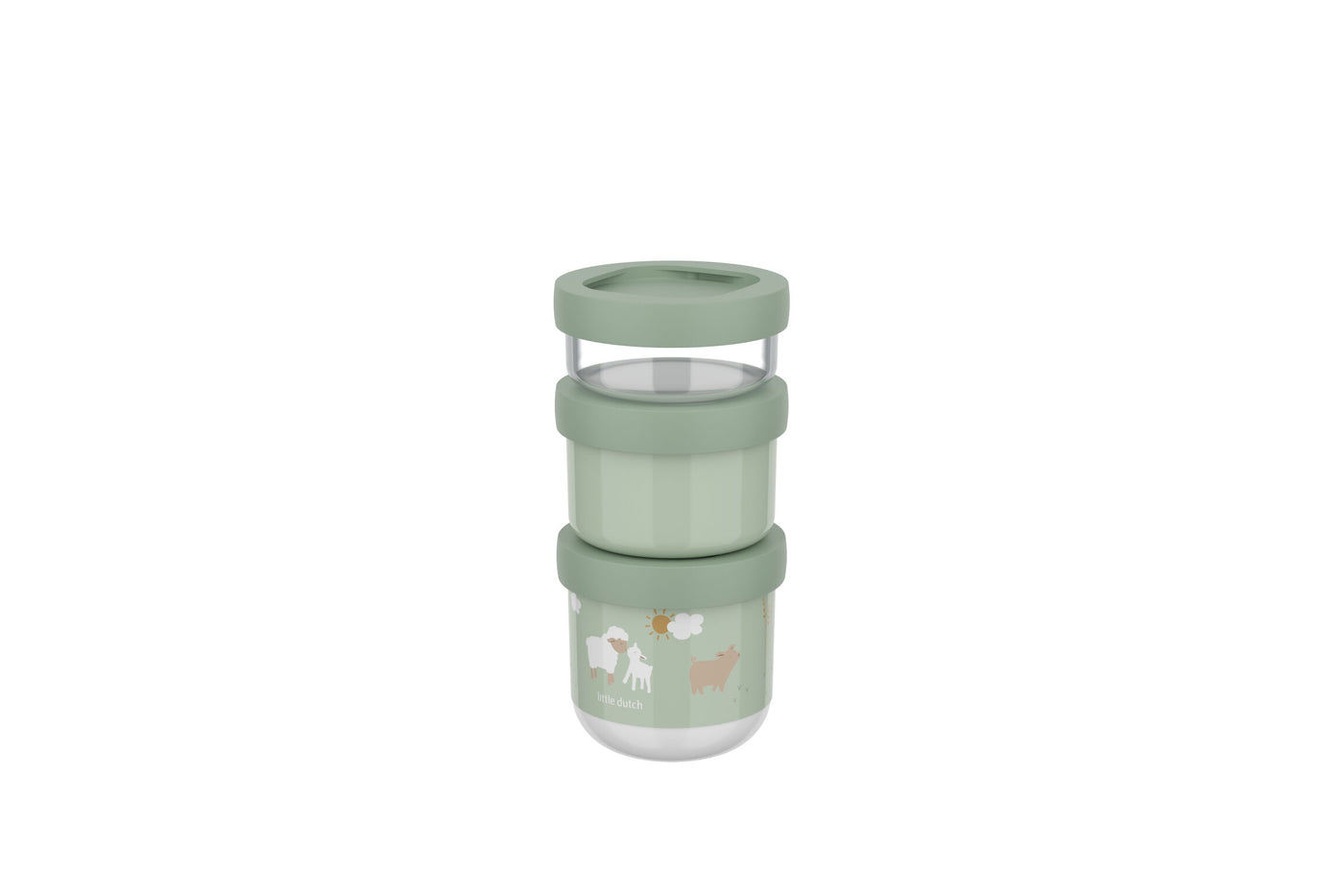 Mepal Snackbox stack mio 3-delig - Little Farm 10803465399