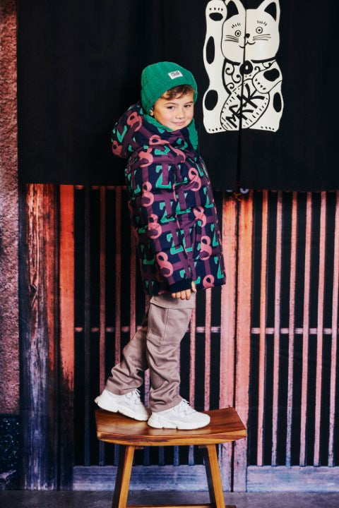 Z8 Kids W25 Boys Winterjassen Franklin Ink shadow/AOP