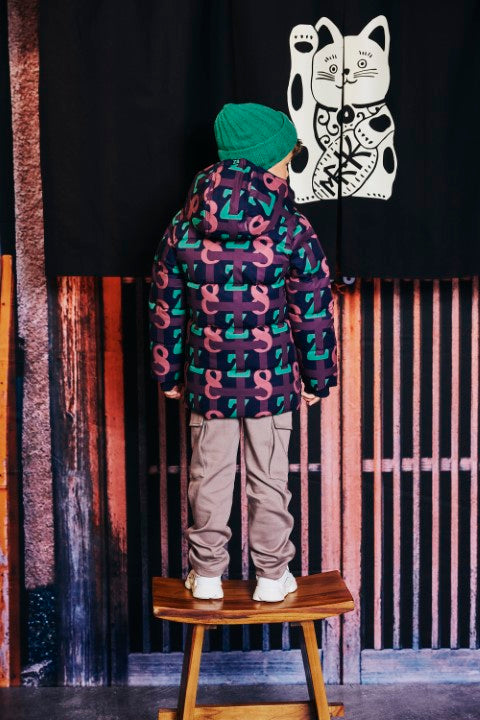 Z8 Kids W25 Boys Winterjassen Franklin Ink shadow/AOP