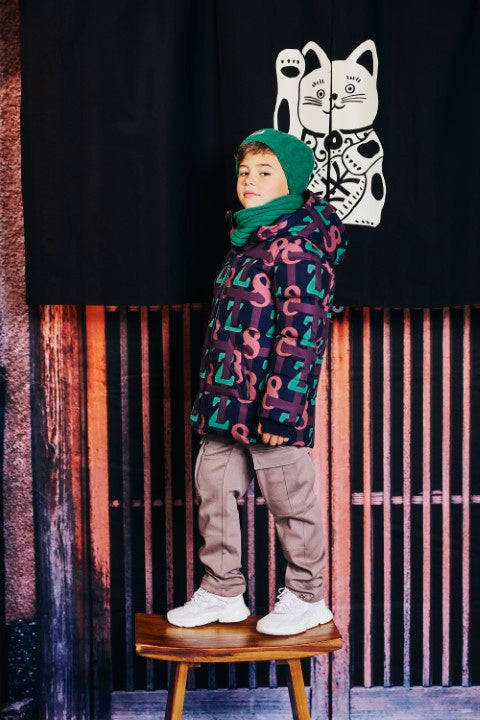 Z8 Kids W25 Boys Winterjassen Franklin Ink shadow/AOP