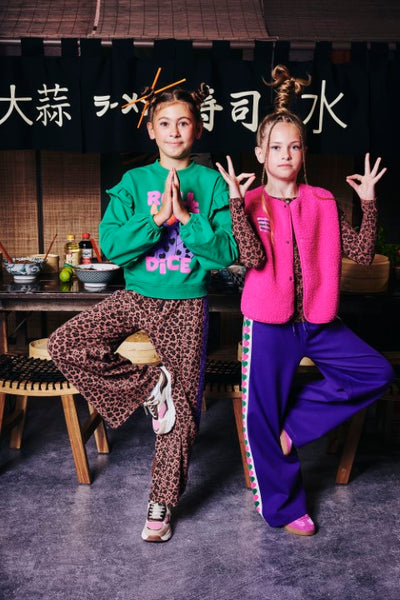 Z8 Kids W25 Girls Jogging Broeken Ameera Amber brown/AOP