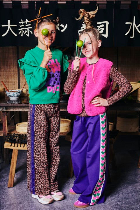 Z8 Kids W25 Girls Jogging Broeken Ameera Amber brown/AOP
