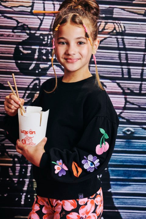Z8 Kids W25 Girls Sweaters Zahara Night sky