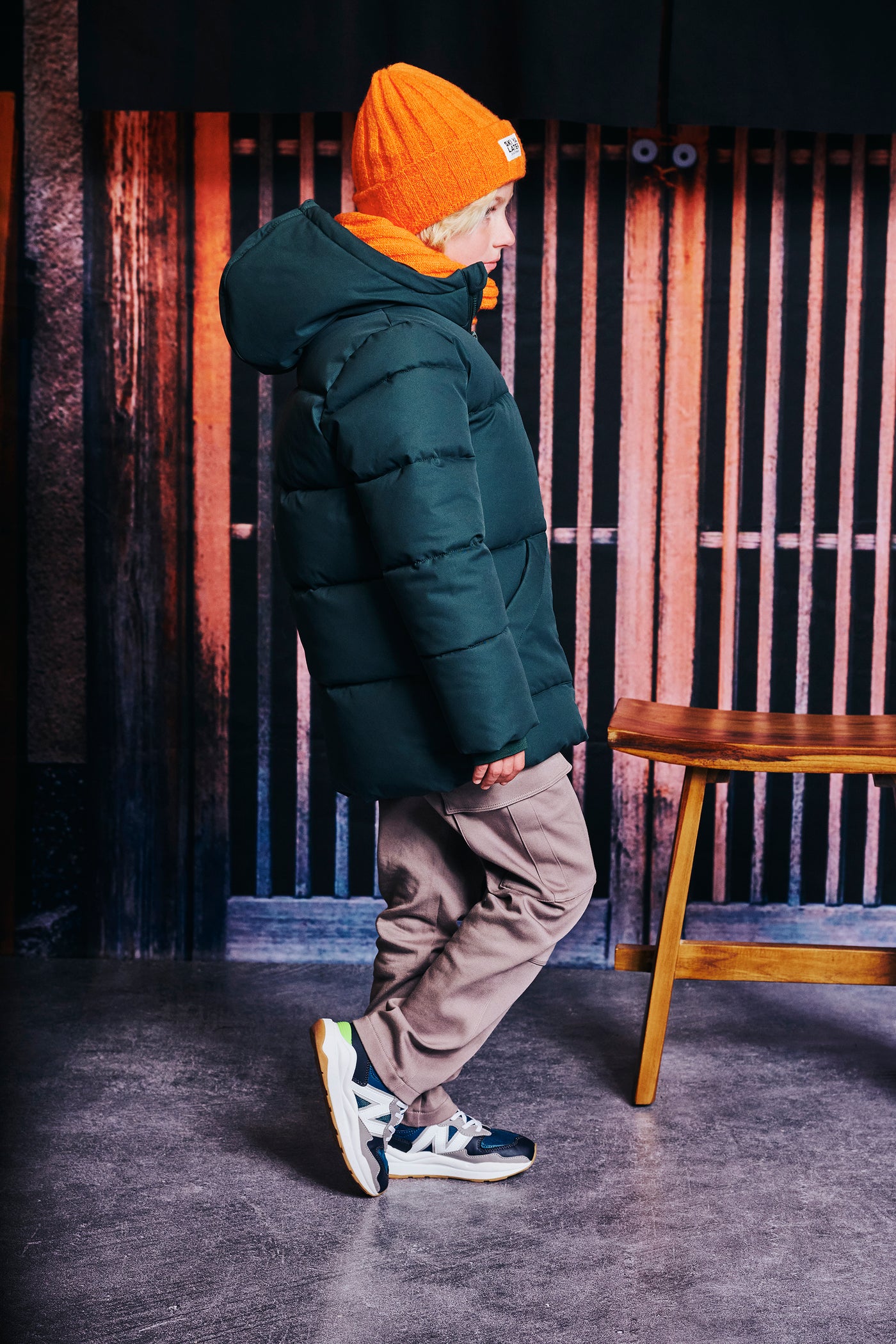Z8 Kids W25 Unisex Sjaals Indi Orange tiger