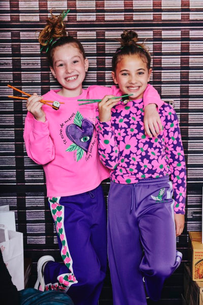 Z8 Kids W25 Girls Jogging Broeken Kitana Purple chill