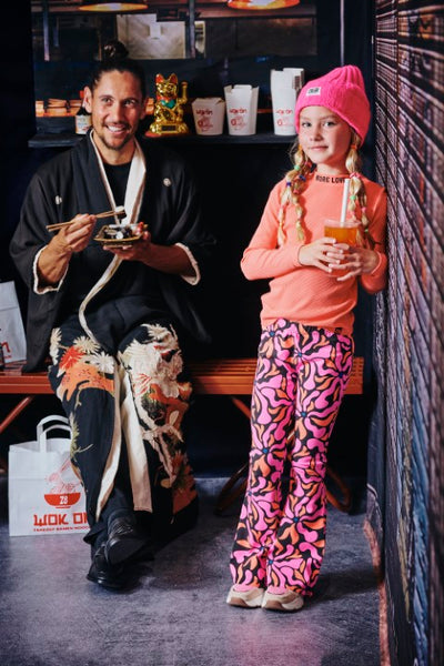 Z8 Kids LE W25  Girls Broeken Ivora Night sky/AOP