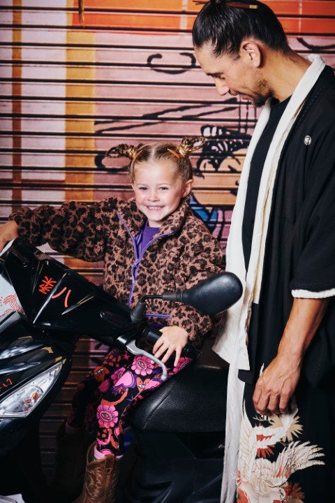 Z8 Kids W25 Girls Leggings Melanie Night sky/AOP