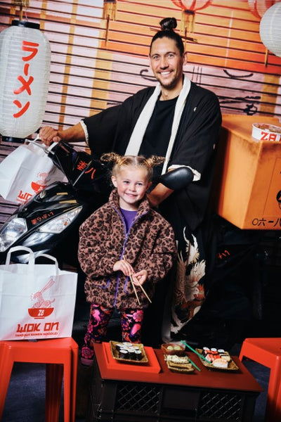 Z8 Kids W25 Girls Borgvesten Marika Amber brown/AOP