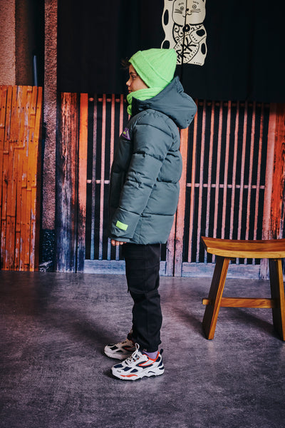 Z8 Kids W25 Unisex Sjaals Indi Green gecko
