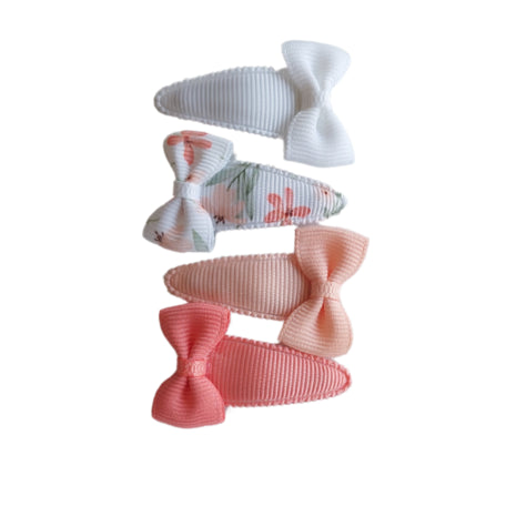 Your Little Miss Baby haarspeldjes met strik - Coral Bloom 10HS153683