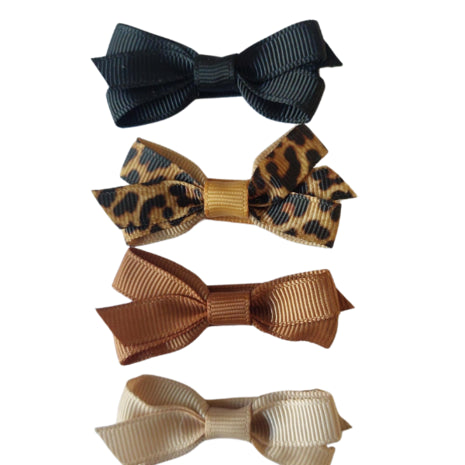 Your Little Miss  Baby haarspeldjes met strikje - leopard love 10HS153616