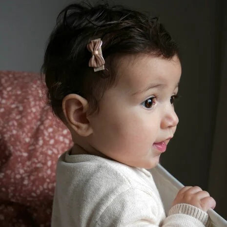 Your Little Miss Baby haarspeldjes met strikje - Stripes 10HS151905