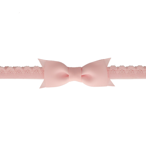 Your Little Miss Baby haarbandje met kanten strik - light pink  10HS151764