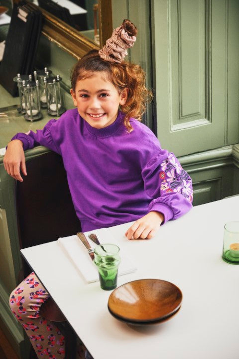 Z8 Kids S24 Girls sweater Elvire Electric violet