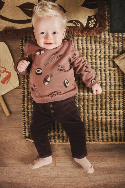 Z8 newborn W25 Boys Sweaters Ramy Amber brown/AOP
