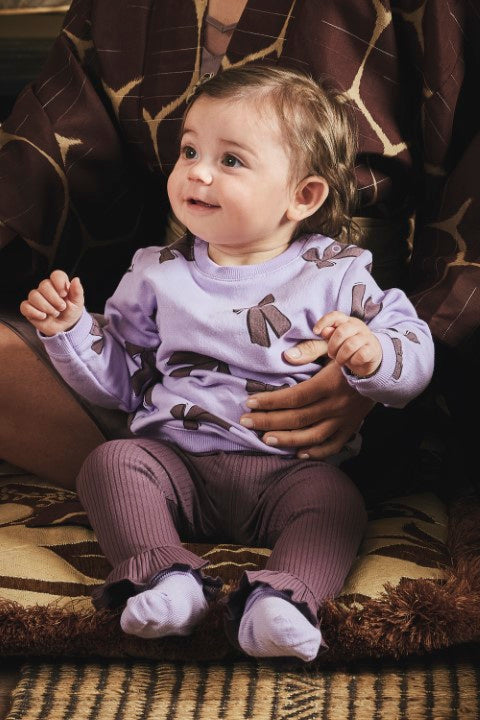 Z8 newborn W25 Girl Leggings Miracle Frosted plum