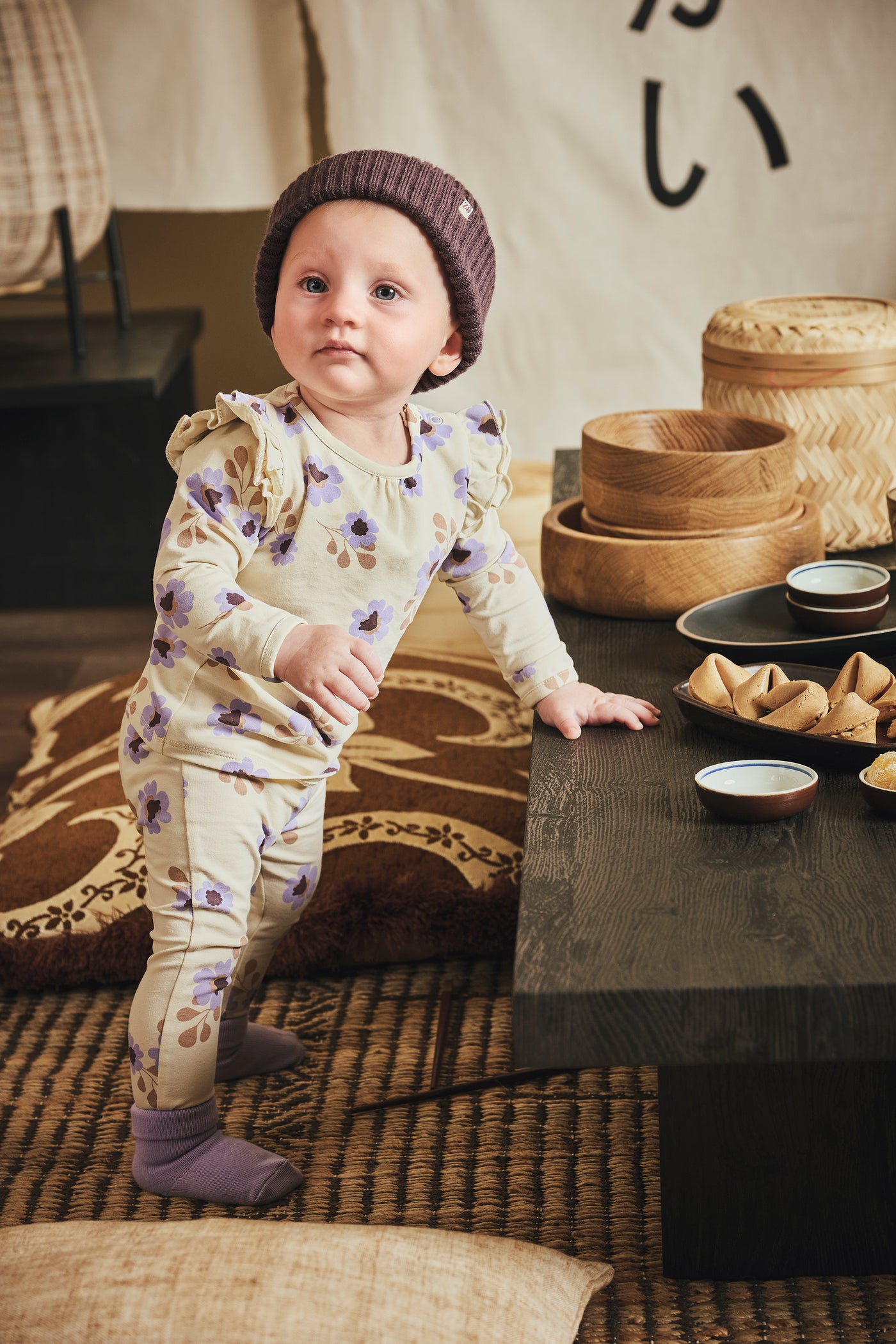 Z8 newborn W25 Girl Long sleeves Elizan Vanilla cream/AOP