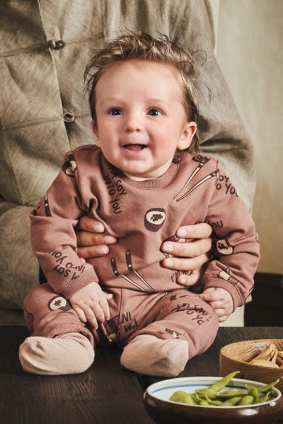 Z8 newborn W25 Boys Sweaters Ramy Amber brown/AOP