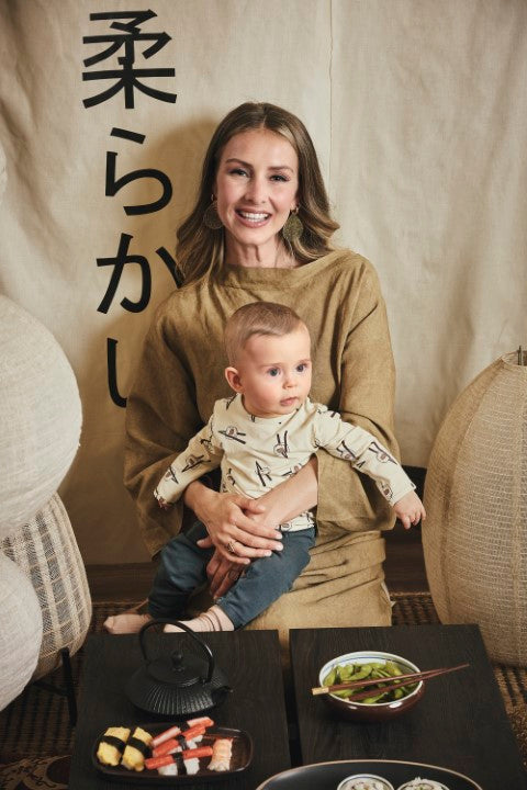 Z8 newborn W25 Boys Long sleeves Quirijn Vanilla cream/AOP
