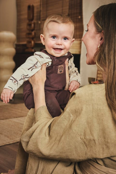 Z8 newborn W25 Boys Long sleeves Quirijn Vanilla cream/AOP