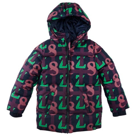 Z8 Kids W25 Boys Winterjassen Franklin Ink shadow/AOP