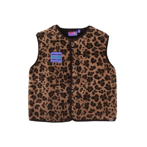 Z8 Kids W25 Girls Gilet Mellody Amber brown/AOP