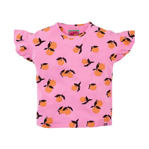 Z8 Kids S25 Girls Short sleeves Orabella Sorbet pink/AOP