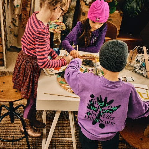 Z8 Kids W24 sweater Timon Purple palace